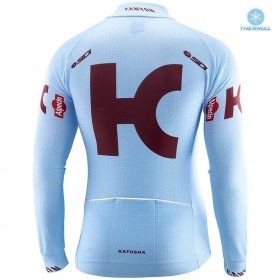 Maillot vélo 2019 Team Katusha Alpecin Hiver Thermal Fleece N001
